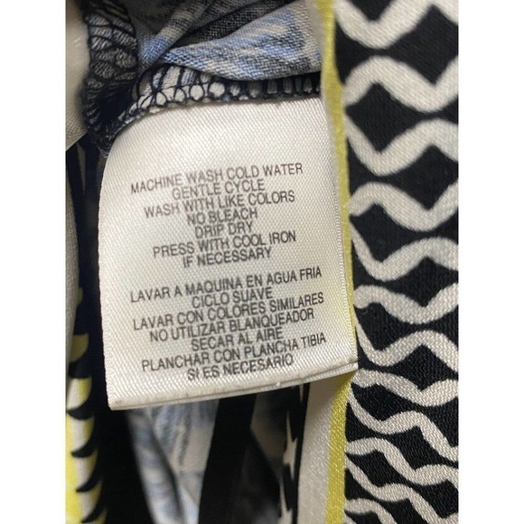 Black Label Evan Picone Dress Womens 6 Blue Stretch Wrap Long Sleeve - Picture 5 of 9